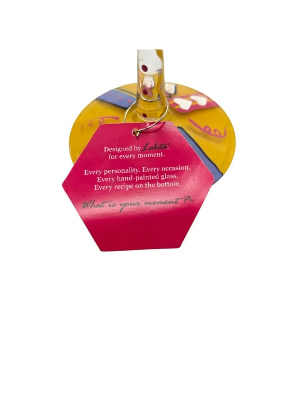 Lolita Birthday Girl Hand-Painted 15 Oz Wine Glass Recipe & Gift Box